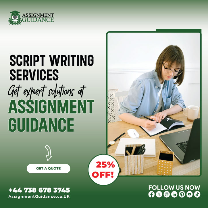 Expert script writing services for film, TV, and other media, offering creative and scripts tailored to your needs.